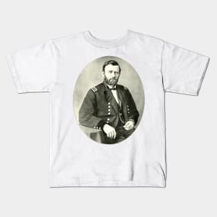 Union General Ulysses S Grant Photo Portrait Kids T-Shirt